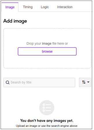 Add image tab